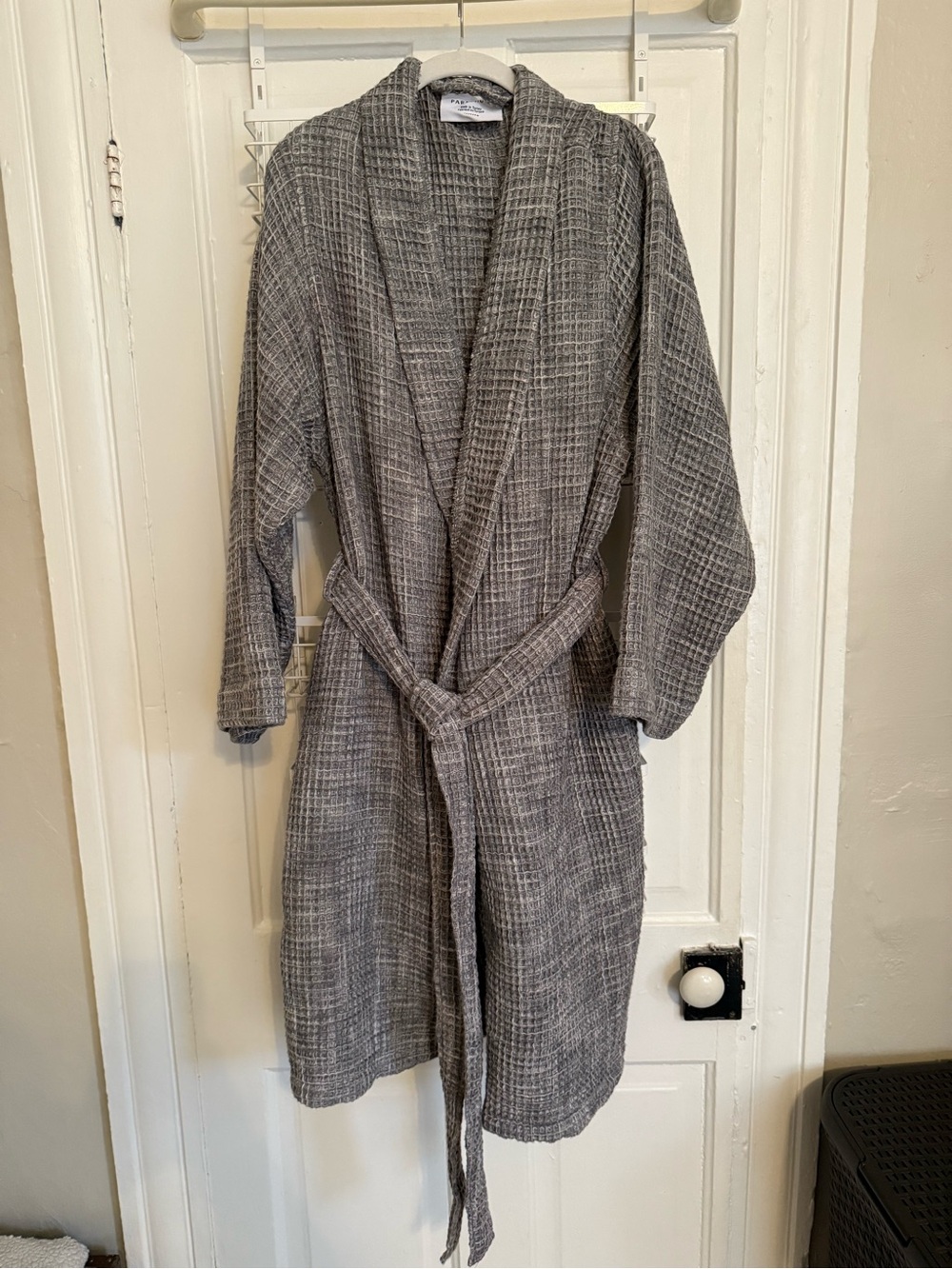 Parachute Gray Waffle Knit Robe
